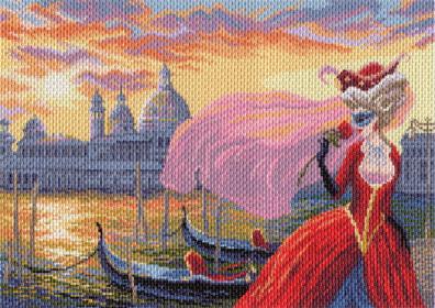 картинка 1678 Рисунок на канве 37/49 МП "Таинственная незнакомка" от магазина Товары для рукоделия