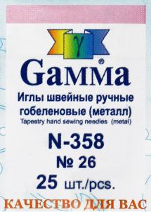 картинка Иглы гобеленовые N-358"GAMMA" №26,шт от магазина Товары для рукоделия