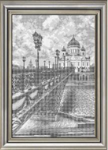 картинка К3305 "Храм Христа Спасителя" Рисунок на ткани "Larkes" от магазина Товары для рукоделия
