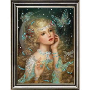 картинка К4182 "Лунная принцесса" Рисунок на ткани "Larkes" 21*29 от магазина Товары для рукоделия