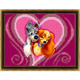 картинка К5080 "LOVE" Рисунок на ткани "Larkes" от магазина Товары для рукоделия