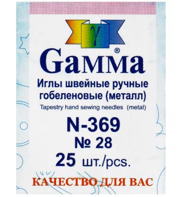 картинка Иглы гобеленовые N-369"GAMMA" №28 в конверте, шт от магазина Товары для рукоделия