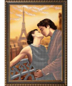 картинка К3399 "Встреча в Париже" Рисунок на ткани "Larkes" 26*38 от магазина Товары для рукоделия