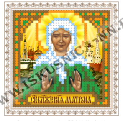 картинка ББ314 "Матрона Московская" Схема на шелке "Искусница" 8*8 от магазина Товары для рукоделия