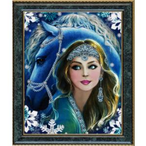 картинка К4130 "Красавица" Рисунок на ткани "Larkes" от магазина Товары для рукоделия