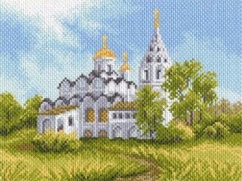 картинка 1684 Рисунок на канве 28/37 МП "Белая церковь" от магазина Товары для рукоделия
