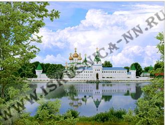 картинка ББ421 "Кострома" Схема на шелке "Искусница" 32,5*43 от магазина Товары для рукоделия
